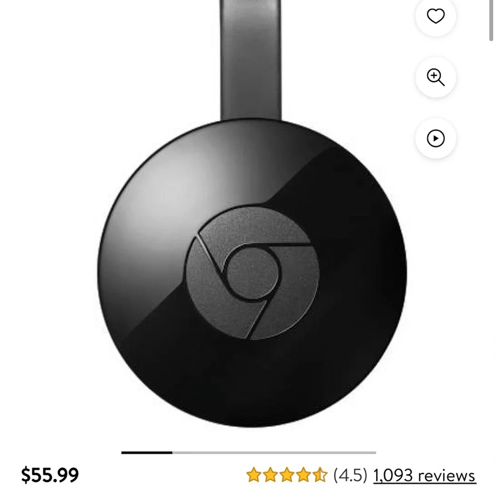 Google Chromecast - Black